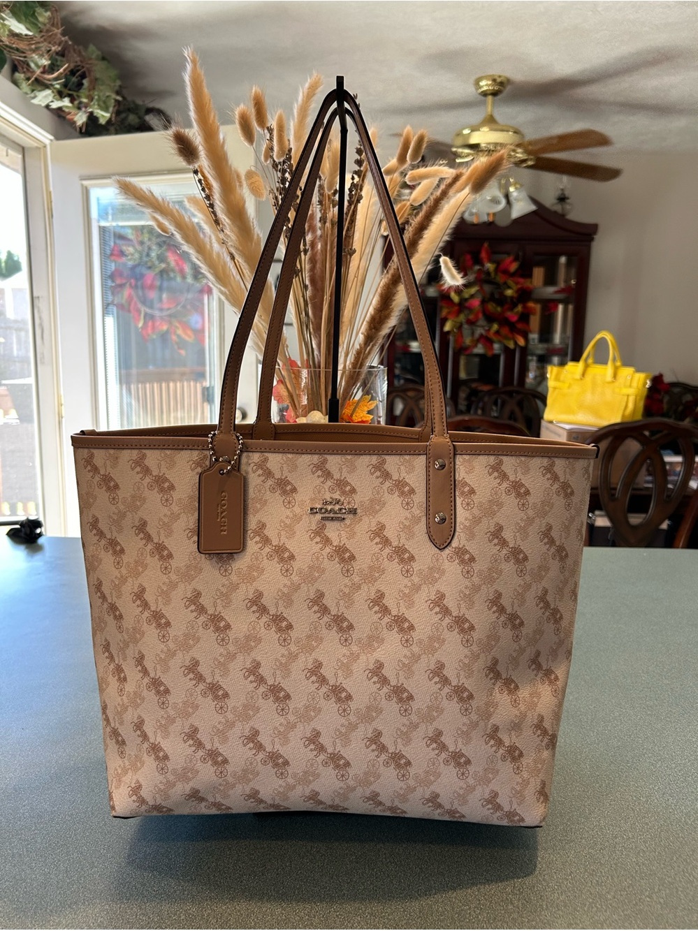 Coach Reversible City Tote With Horse and Carriage